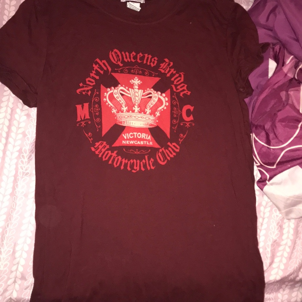 Marron purple tee